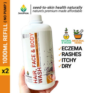 [X2] 1000ML Hair, Face & Body Wash [MY] (Refill) [HFBW-MY1000RX2]